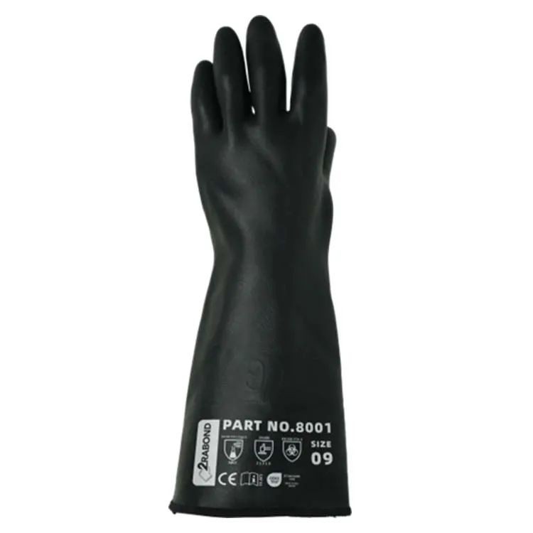 防化、防油、隔热防寒的氯丁橡胶手套8001